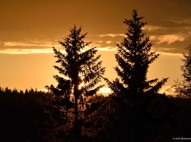 Auringonlasku Paltamossa 26.6.2024
